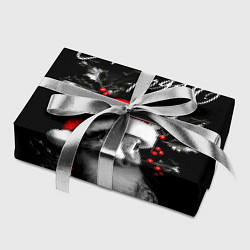 Бумага для упаковки Милый кролик в шапке Деда Мороза, цвет: 3D-принт — фото 2