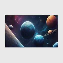 Бумага для упаковки Космос планеты, цвет: 3D-принт