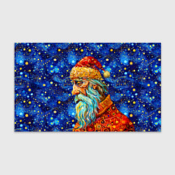 Бумага для упаковки Santa Claus: pop-art-brut-nouveau pointillism, цвет: 3D-принт