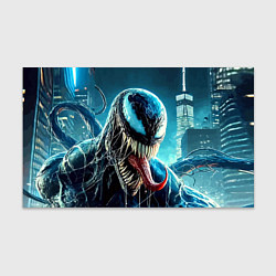 Бумага для упаковки Venom in metropolis - ai art neon fantasy, цвет: 3D-принт