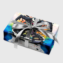 Бумага для упаковки Веном присмотрелся к Морти - ядовитая слизь, цвет: 3D-принт — фото 2