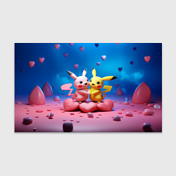 Бумага для упаковки Влюбленные Пикачу, цвет: 3D-принт