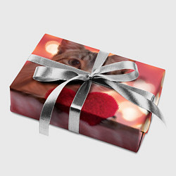 Бумага для упаковки Котик с сердечком, цвет: 3D-принт — фото 2