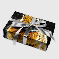 Бумага для упаковки Заяц на черном, цвет: 3D-принт — фото 2