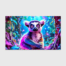 Бумага для упаковки Лемур в сказочном лесу, цвет: 3D-принт