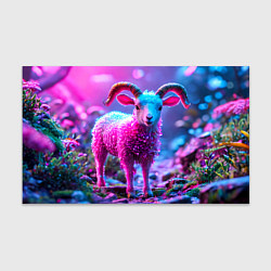 Бумага для упаковки Козлик в розовом, цвет: 3D-принт