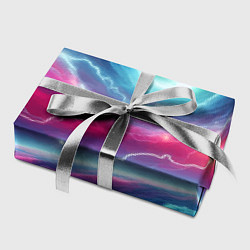 Бумага для упаковки Spiral neon galaxy - ai art fantasy, цвет: 3D-принт — фото 2