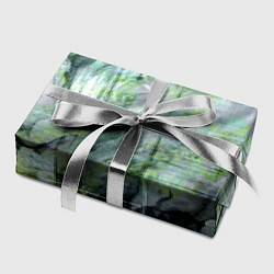 Бумага для упаковки Абстракция - grey green grunge, цвет: 3D-принт — фото 2