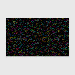 Бумага для упаковки Кислотные динозаврики, цвет: 3D-принт