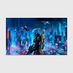 Бумага для упаковки Mass Effect - neon glow fantastic, цвет: 3D-принт
