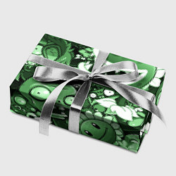 Бумага для упаковки Растения против зомби в зеленом цвете, цвет: 3D-принт — фото 2