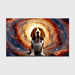 Бумага для упаковки Бассет-хаунд в космосе, цвет: 3D-принт