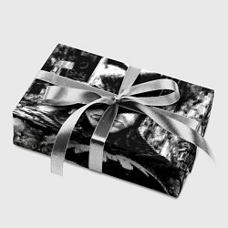 Бумага для упаковки Бэтмен черно-белый стиль, цвет: 3D-принт — фото 2