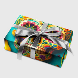 Бумага для упаковки Череп и бананы - летняя композиция, цвет: 3D-принт — фото 2