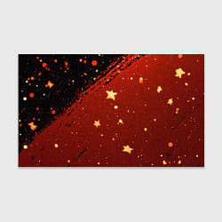 Бумага для упаковки Золотые звездочки на коричневой текстуре, цвет: 3D-принт