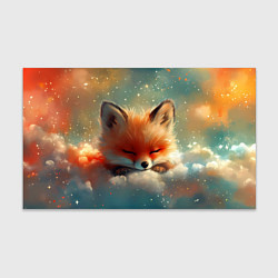 Бумага для упаковки Лисенок спит на облаке, цвет: 3D-принт