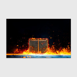 Бумага для упаковки Хоккейные ворота в огне, цвет: 3D-принт