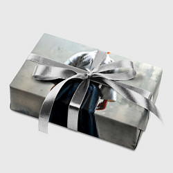 Бумага для упаковки Боец айкидо на сером, цвет: 3D-принт — фото 2