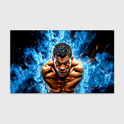 Бумага для упаковки Артуро Гатти в синем пламени, цвет: 3D-принт