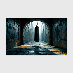 Бумага для упаковки Боксерская груша на черном, цвет: 3D-принт