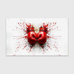 Бумага для упаковки Красные бойцовские перчатки на белом, цвет: 3D-принт