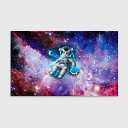 Бумага для упаковки The cat is a brave cosmonaut - ai art, цвет: 3D-принт