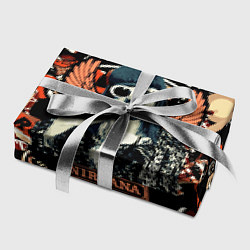 Бумага для упаковки Nirvana Kurt Cobain на фоне гитар, цвет: 3D-принт — фото 2