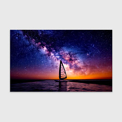 Бумага для упаковки Виндсерфер в космосе, цвет: 3D-принт