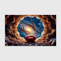 Бумага для упаковки Мяч для американского футбола в космосе, цвет: 3D-принт