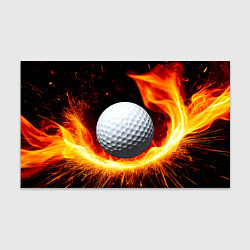 Бумага для упаковки Мяч для гольфа в огне, цвет: 3D-принт