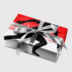 Бумага для упаковки Скоростной бег на коньках в красном, цвет: 3D-принт — фото 2