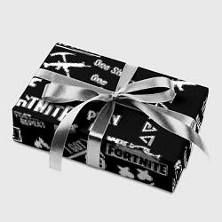 Бумага для упаковки Черно белые логотипы игр, цвет: 3D-принт — фото 2