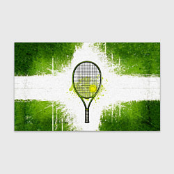 Бумага для упаковки Теннисная ракетка в зеленом, цвет: 3D-принт