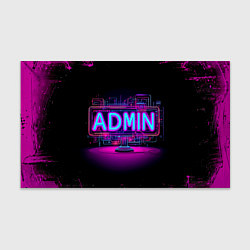 Бумага для упаковки Admin в неоне, цвет: 3D-принт