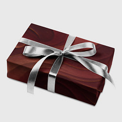 Бумага для упаковки Темно-бордовый волнистый узор, цвет: 3D-принт — фото 2