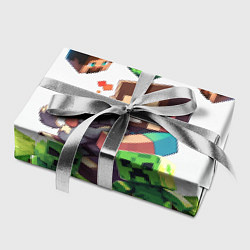 Бумага для упаковки World of minecraft, цвет: 3D-принт — фото 2