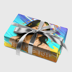 Бумага для упаковки Билли Айлиш с нотами, цвет: 3D-принт — фото 2