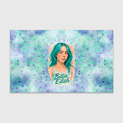 Бумага для упаковки Билли Айлиш бирюзовые волосы, цвет: 3D-принт