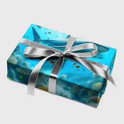 Бумага для упаковки Белая акула в коралловом рифе, цвет: 3D-принт — фото 2