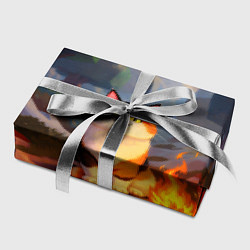 Бумага для упаковки Котик в кубическом мире, цвет: 3D-принт — фото 2