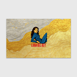 Бумага для упаковки Lana Del Rey в джинсовом костюме, цвет: 3D-принт
