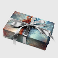 Бумага для упаковки Космонавт в космической туманности, цвет: 3D-принт — фото 2