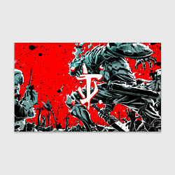 Бумага для упаковки Doom samurai steel, цвет: 3D-принт