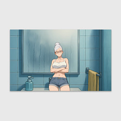 Бумага для упаковки Дандадан бабушка в ванной, цвет: 3D-принт