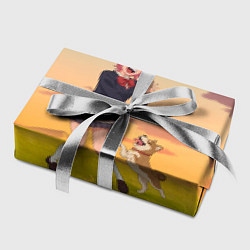 Бумага для упаковки Сиратори Айра играет с песиком - Дандадан, цвет: 3D-принт — фото 2