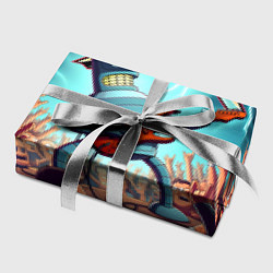 Бумага для упаковки Бендер рок гитарист - группа Футурама, цвет: 3D-принт — фото 2