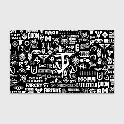 Бумага для упаковки Doom логотипы всех игр, цвет: 3D-принт