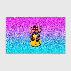 Бумага для упаковки Duck yeah - утка в наушниках, цвет: 3D-принт