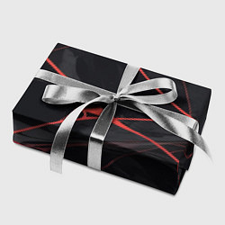 Бумага для упаковки Текстура мрамора с красными полосками, цвет: 3D-принт — фото 2