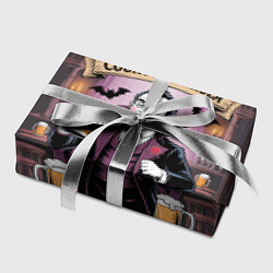 Бумага для упаковки Вампир держит кружку пива, цвет: 3D-принт — фото 2